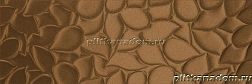 Sanchis Azulejos Colours Leaf Copper Коричневая Глянцевая Ректифицированная Настенная плитка 33x100 см