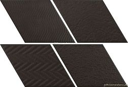 Equipe Rhombus 21295 Black Керамогранит 14x24 см