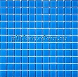 Bonaparte Мозаика стеклянная Royal Blue Голубая Глянцевая 30х30 (2,5х2,5)