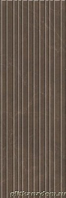 Керама Марацци Низида 12096R Настенная плитка коричневый структура обрезной 25х75 см
