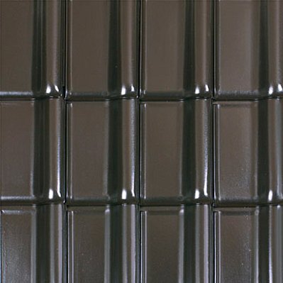 Laumans Tiefa 2000 Черепица рядная Плоская Nr. 20 Schwarz Матовая глазурь 42х25,5 см