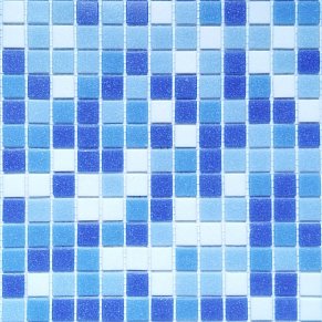 Tonomosaic CSJ 33 Голубая Глянцевая Мозаика из стекла 32,7х32,7 (2х2) см