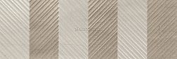 Porcelanite Dos 9542 Sakai Taupe Relieve Hiroki Плитка настенная 30x90 см