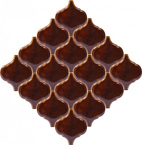 ПентаКерамика Арабеска малая 5 Настенная плитка ручной работы 8,2x9,3 см