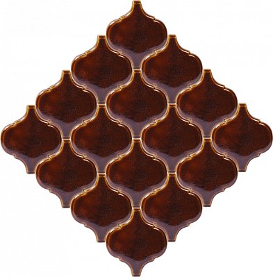 ПентаКерамика Арабеска большая 5 Настенная плитка ручной работы 14,3х16,3 см