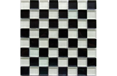 Latina Ceramica Sorolla Glass White Black Мозаика стекло 30x30x4