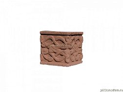 UniStone Орнамент-1 Коричневый Карниз угловой горизонтальный 15,7х15,8x20,5 см