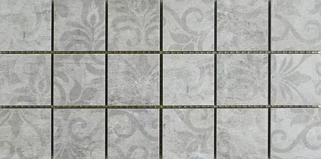 RHS Ceramiche (Rondine group) Murales Ice Decoro Серая Матовая Мозаика 15х30 см