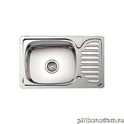 Sinklight Кухонная мойка врезная 6642 L-R-U толщина 0,8 мм, глубина чаши 180 мм, глянцевая 66х42