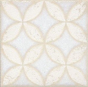 Керама Марацци Амальфи STG-A401-1266 Орнамент белый Вставка 9,9х9,9 см