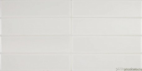 Equipe Limit Blanc Белая Глянцевая Настенная плитка 6x24,6 см