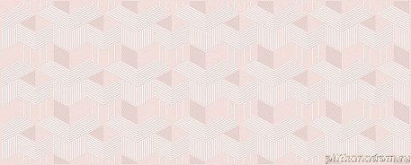 Azori Lounge Blossom Geometria Розовый Глянцевый Декор 20,1х50,5