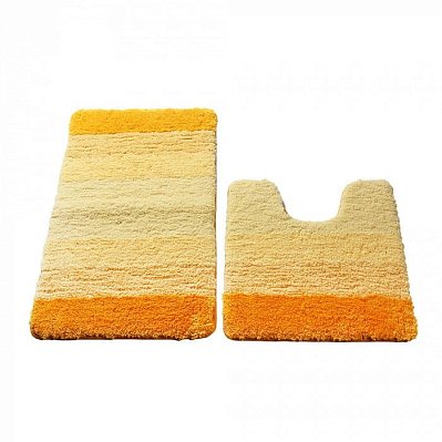 Набор ковриков для ванной комнаты IDDIS Yellow Gradiente 50*80 см, 50*50 см микрофибра (551M580i13)