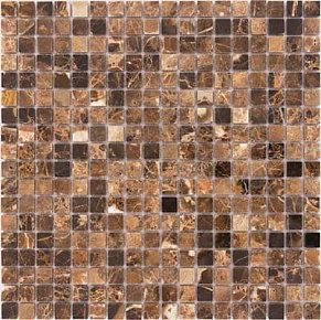Caramelle Pietrine Emperador Dark Мозаика 30,5x30,5 (1,5х1,5) см