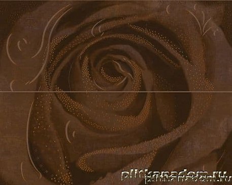Halcon Ceramicas Look Rosa-2 Chocolate Decor Декор 40x50