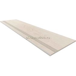 Estima Soft Wood SF01 Nordic Белая Матовая Ступень с насечками 30х120 см