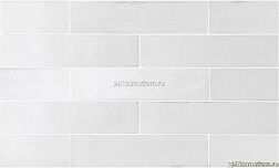 Equipe Tribeca Gypsum White Белый Полированный Настенный Керамогранит 6x24,6 см