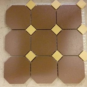 Керамика будущего(CF Systems) Метлахская плитка Диана Коричневая (Микс 15) Матовая Настенная плитка 30x30
