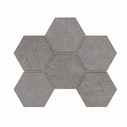 Estima Luna LN02-TE02 Hexagon Grey Серая Мозаика 25х28,5 см
