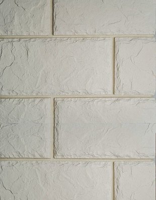 UniStone Одиссей 11 Белый Матовый Декоративный облицовочный камень 20x41 см