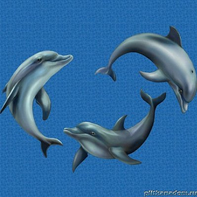 Ezarri Панно Играющие дельфины Панно 403х330