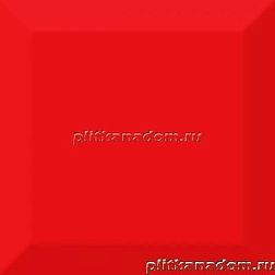 Absolut Keramika Aroma Fosker Biselado Brillo Rojo Настенная плитка 10x10 см
