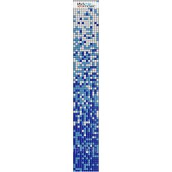 MVAPrintMosaic Растяжки 25RFL-S-164 Белый + Голубой + Синий Мозаика 31,7х31,7 см (полоса 8 карт 31,7х31,7)