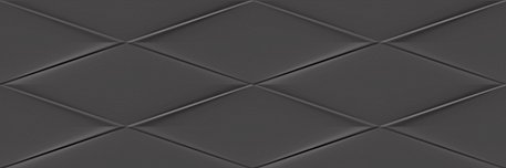 Cersanit Vegas Настенная плитка рельеф черный (VGU232) 25x75 см
