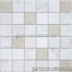 Caramelle Art Stone Dolomiti bianco Мозаика 30х30x0,8 (4,8x4,8) см