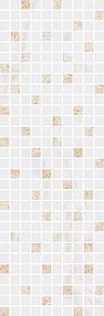 Керама Марацци Астория Декор белый мозаичный MM12112 25х75 см