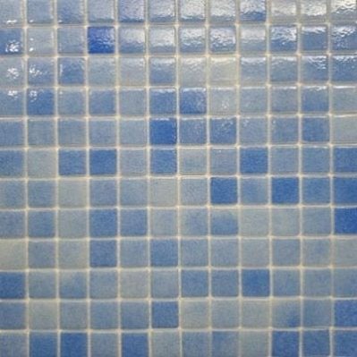 Gidrostroy Стеклянная мозаика QN-006 AS Голубая Глянцевая Антискользящая 31,7x31,7 (2,5х2,5) см
