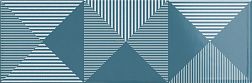 Harmony Crayon Blue Dеcor Синий Глянцевый Декор 10x30 см