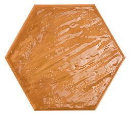 Prissmacer Rain Kaki Hex Оранжевый Глянцевый Керамогранит 19,8х22,8 см