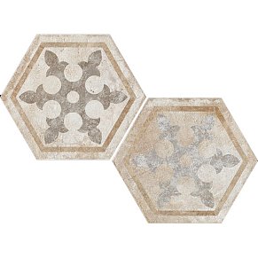 Ceramica Fioranese Heritage Deco Exagona Texture 1 Nat Керамогранит 34,5х40 см