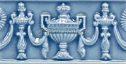 Adex Modernista ADMO4013 Relieve Copas C-C Azul Oscuro Бордюр 7,5х15 см
