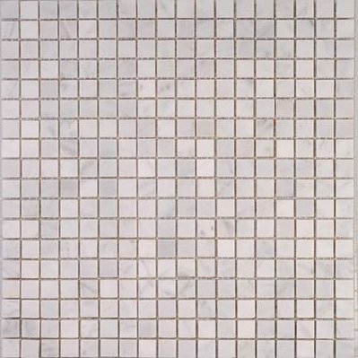 Premium Marble Чистые цвета Bianco Carrara Polished Мозаика 1,5x1,5 29,7x29,7