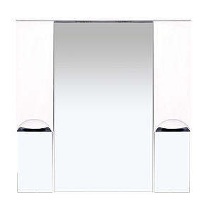 Зеркало Misty Жасмин -105 Зеркало - шкаф (свет) белая эмаль П-Жас02105-011Св