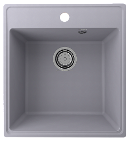 Ulgran Quartz Forte 460-05, бетон Мойка кухонная 50х20