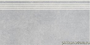 Керама Марацци Королевская дорога Керамогранит обрезной серый светлый SG614800R-GR Ступень 30х60 см