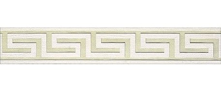 Infinity Ceramic Tiles Lava-Luxor-Palas Greca Cenefa Blanco Бордюр 10x60