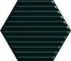 Paradyz Intense Tone Green Heksagon Structure B Shiny Зеленая Глянцевая Структурированная Настенная плитка 17,1x19,8 см