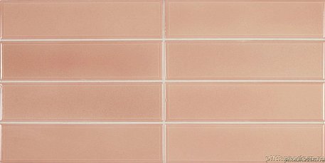 Equipe Limit Rose Розовая Глянцевая Настенная плитка 6x24,6 см