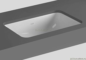 Vitra S20 5474B003-0618 Раковина встраиваемая снизу, 43 рекомендуется со смесителем Dynamic S A40950EXP
