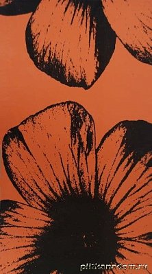 Tubadzin Colour D-Floral Orange Декор 32,7x59,3