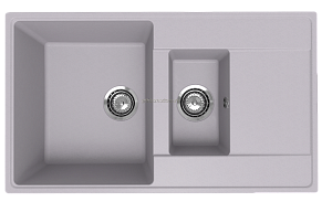 Ulgran Quartz Prima 860 1,5 K-04 платина Мойка кухонная 50х22