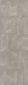 Kerama Marazzi Безана 12152 Настенная плитка серый структура обрезной 25х75 см