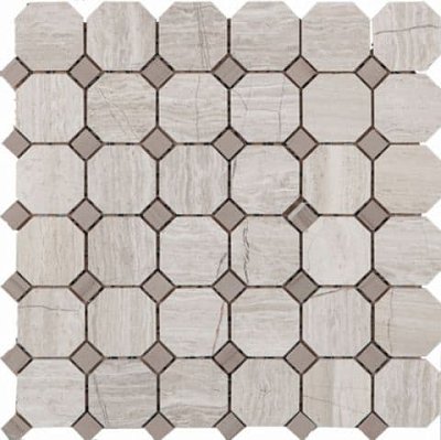 Azzo Ceramics Mosaic MB042E-P Мозаика 31x31 (octangle 1,5x1,5)