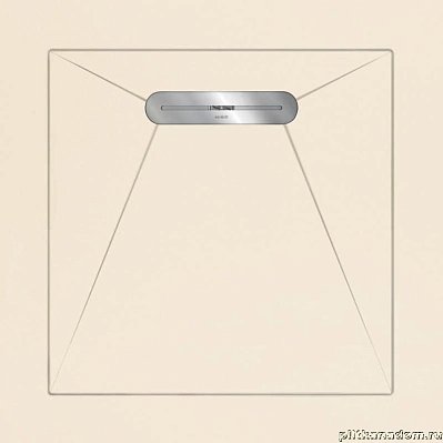 Aquanit Envelope Душевой поддон из керамогранита, цвет Serena Bej, 90х90