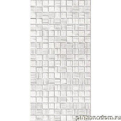 Axima Мегаполис Светло-серая мозаика Настенная плитка 25х50