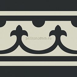 Ribesalbes Passion PT02471 Negro Cenefa Декор 20x20 см